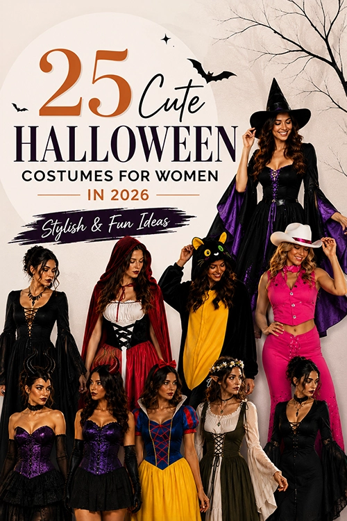25 cute Halloween costumes for women in 2026 featuring stylish and fun costume ideas