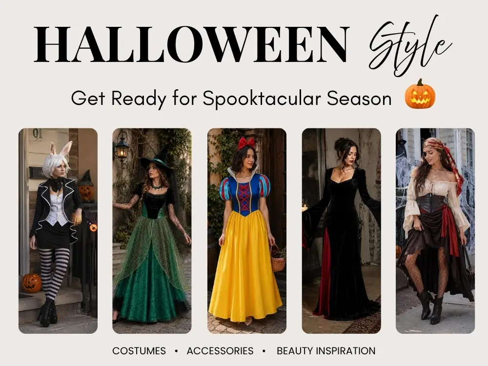 her daily cart fashion and style Five women's Halloween style looks featuring costumes and accessories for 2026
