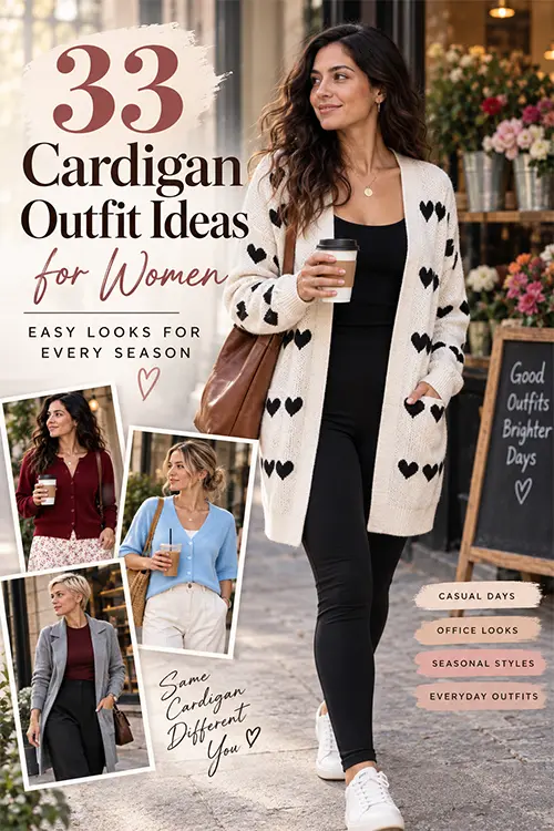 33 cardigan outfit ideas for women featuring stylish seasonal looks for everyday wear